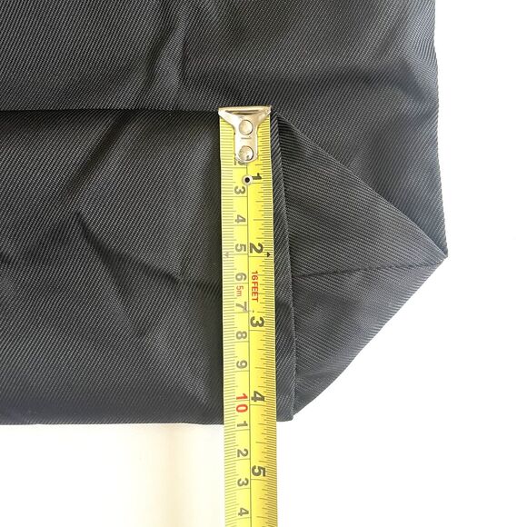 Brighton Silver Heart Brown Leather Handles Black Nylon Long Tote Bag - Picture 13 of 16